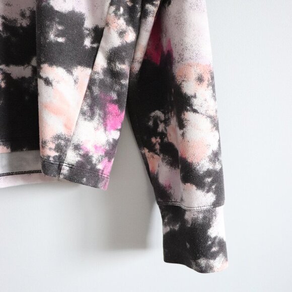 Reebok Women's Sz Lrg Tie Dye All Day Cropped Pullover Activewear Sweater - Picture 7 of 10